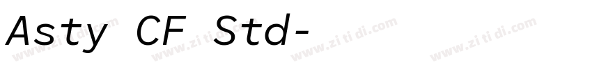 Asty CF Std字体转换 Asty CF Std字体转换